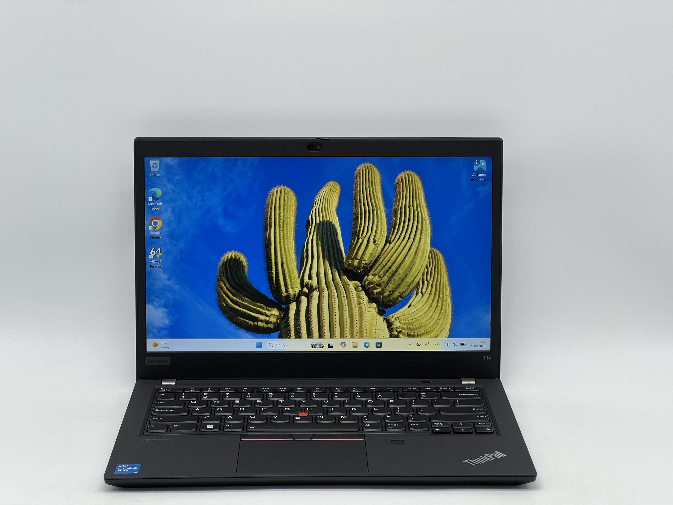 Ноутбук Lenovo ThinkPad T14 Gen 2, i5-1145G7, 16 GB, 240 GB, Intel Iris Xe Graphics, 1920x1080, IPS [SH26081061] БУ